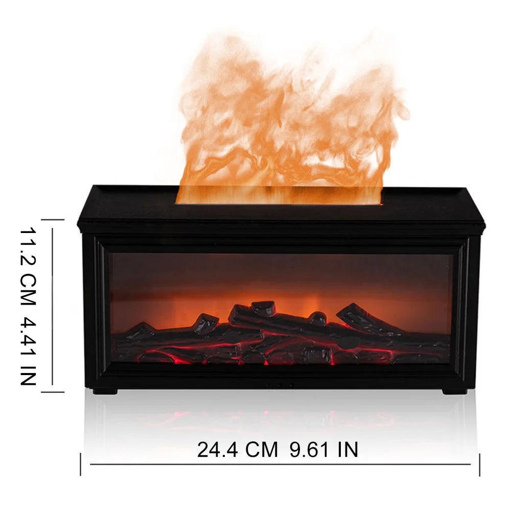 Aromatherapy Flame Humidifier (280ml / USB / LED)