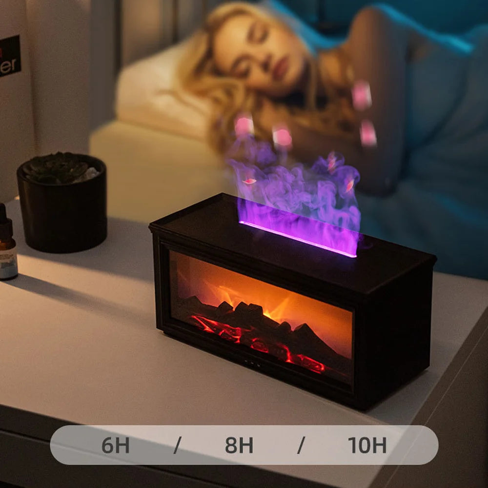Aromatherapy Flame Humidifier (280ml / USB / LED)