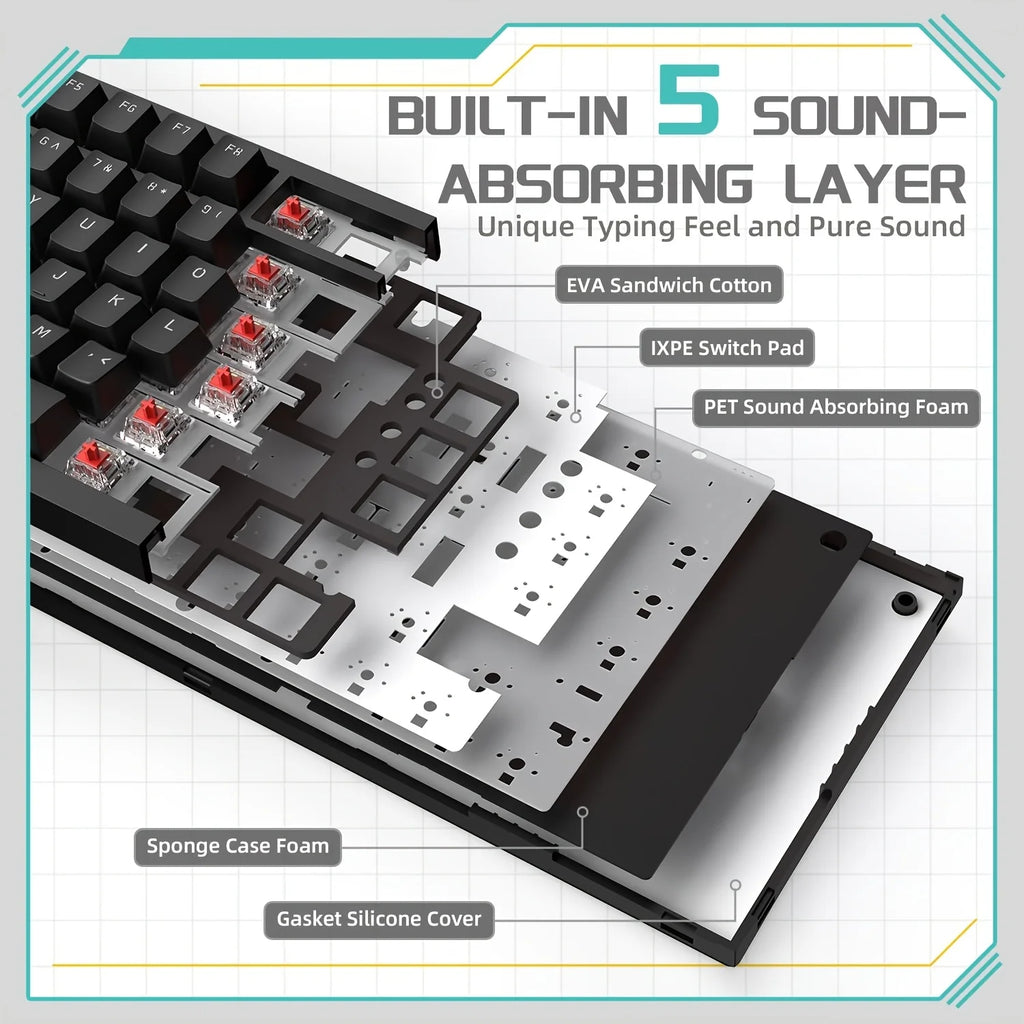Ajazz 82-Key Mechanical Keyboard